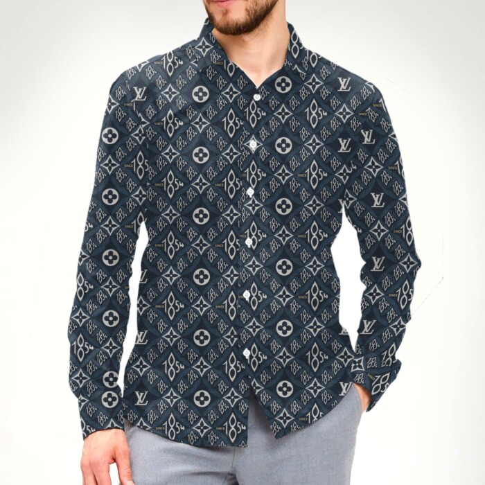 New Arrival Louis Vuitton Long Sleeve Button Shirt for Men Hot 2023 PEA31835
