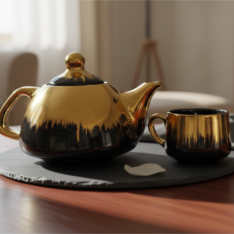 Midnight Midas Tea Set