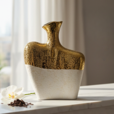 Ember & Alabaster Vase