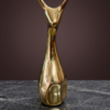 Store Lavish Abstract Metallic Gold Deer Sculpture – Electroplated Ceramic Statue