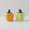 Store Lavish Ceramic Bell Pepper Salt & Pepper Shakers Set – Yellow & Green