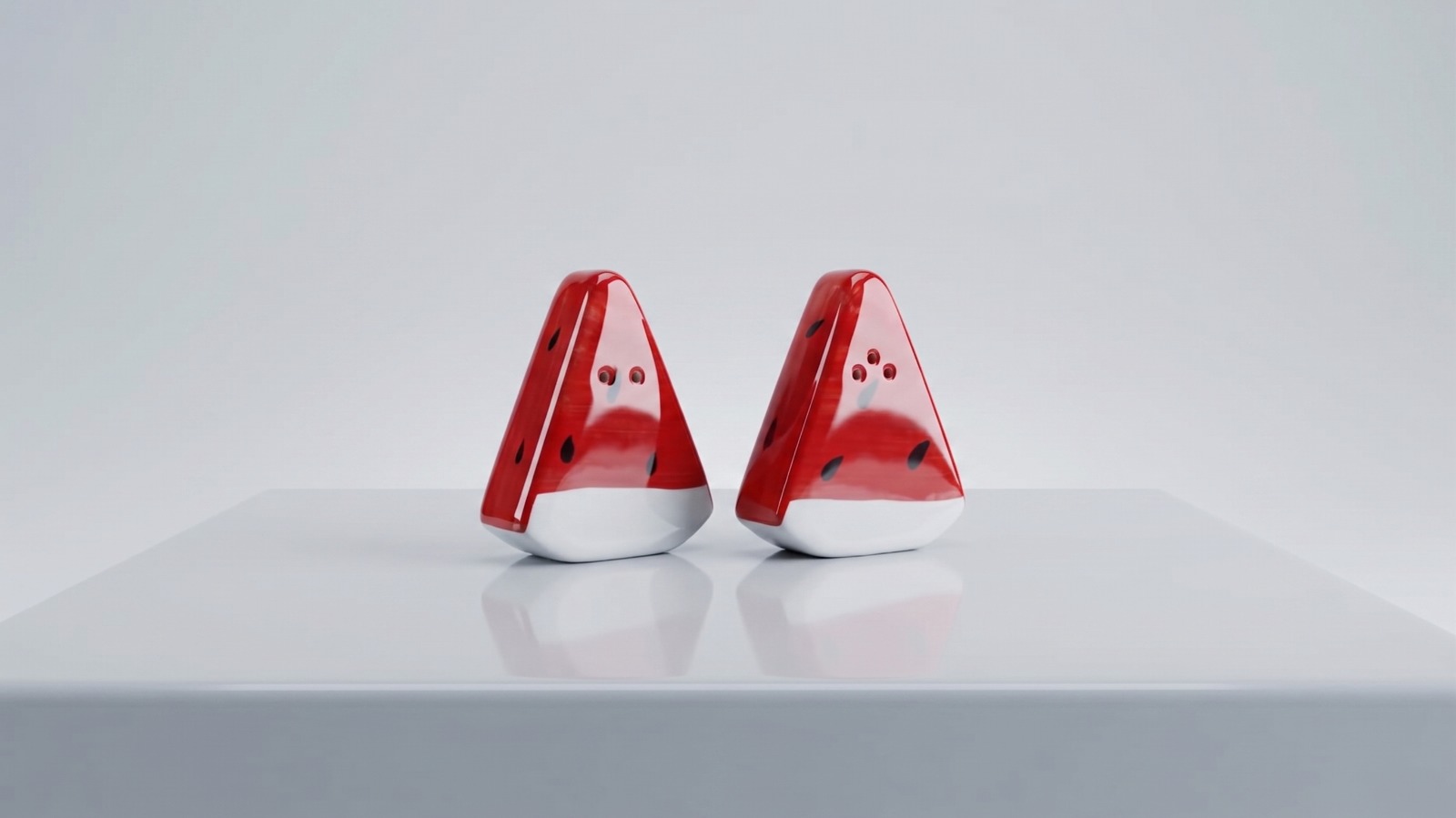 Store Lavish Hand-Painted Ceramic Watermelon Slice Salt & Pepper Shaker Set – Summer Picnic & Fruit Themed Kitchen Decor Accent